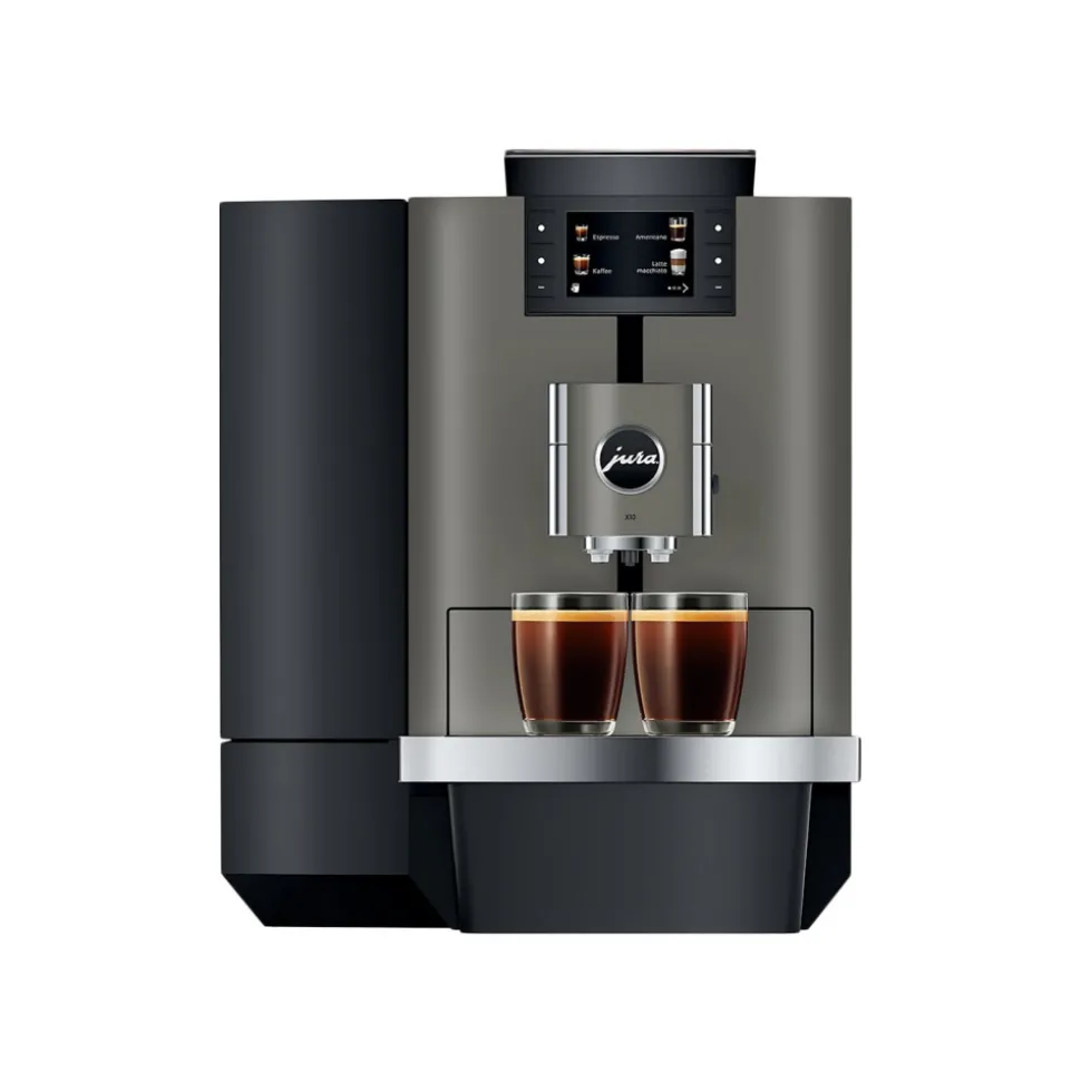 JURA X10 Dark Inox (EA) kahviautomaatti työpaikalle – harmaa