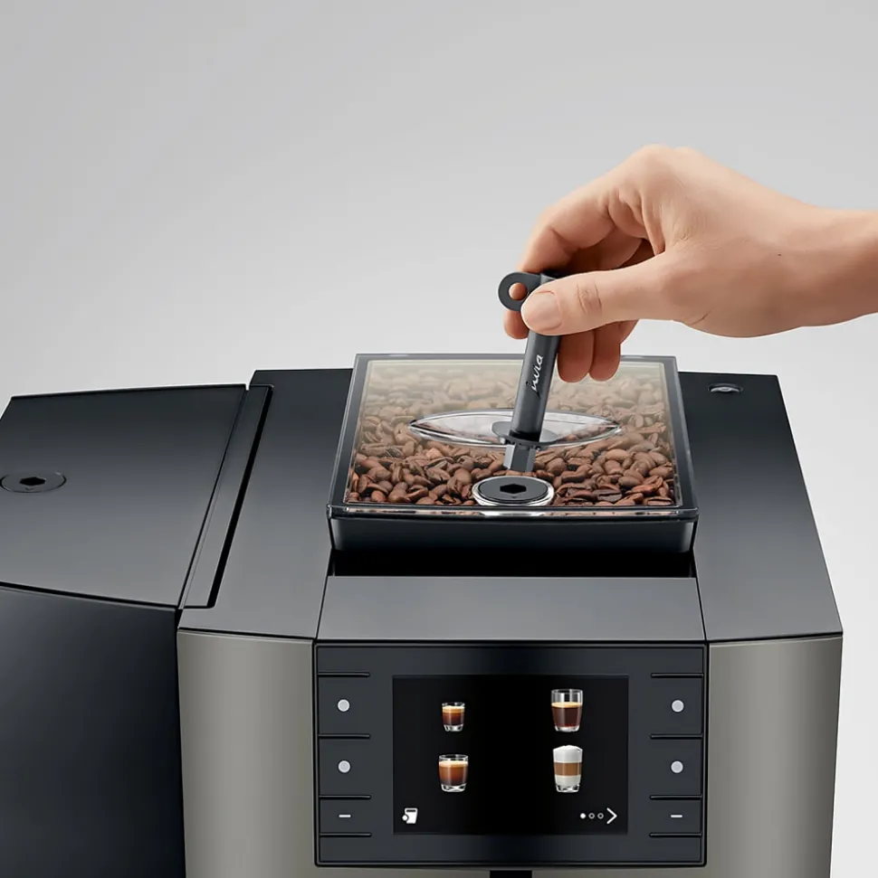 JURA X10 Dark Inox (EA) kahviautomaatti työpaikalle – harmaa