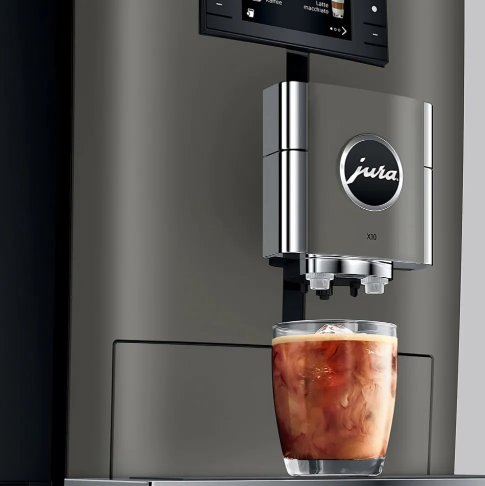 JURA X10 Dark Inox (EA) kahviautomaatti työpaikalle – harmaa
