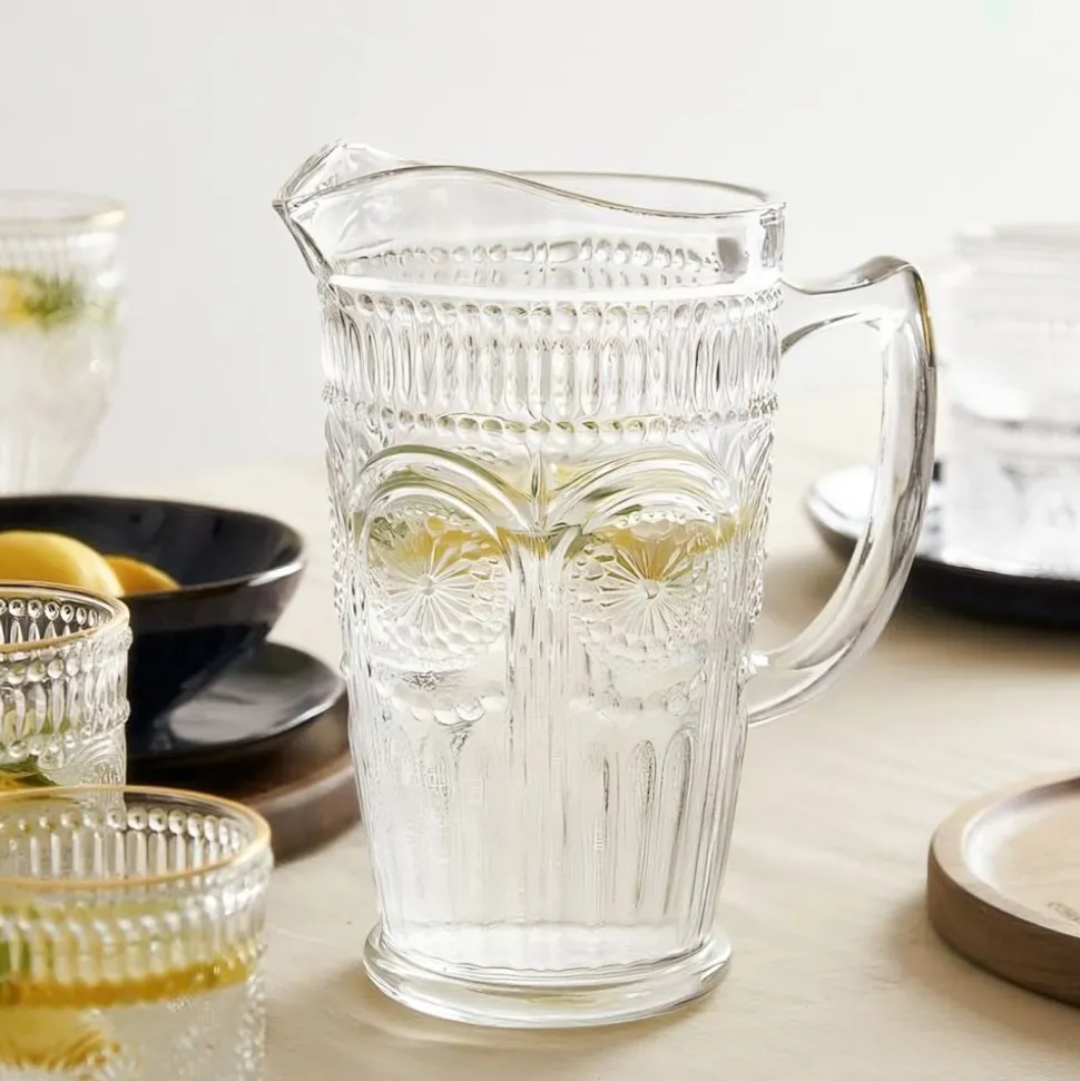 Kahvallinen kannu Homla BARREL Transparent, 1,3 l
