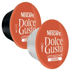Kahvikapselisarja NESCAFÉ® Dolce Gusto® Caramel Latte Macchiato, 3 x 8+8 kpl.