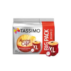 Kahvikapselit Tassimo Morning Cafe XL (yhteensopiva Bosch Tassimo -kapselikeitinten kanssa), 21 kpl.