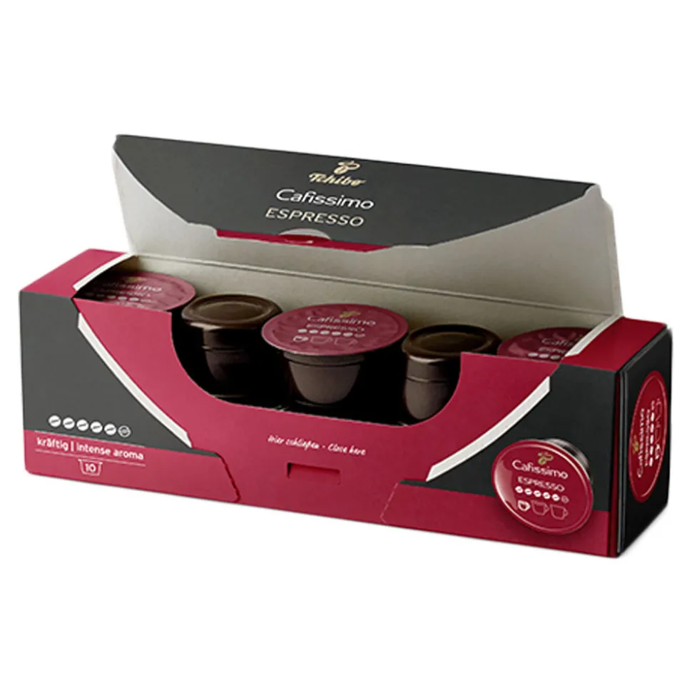 Kahvikapselit Tchibo Cafissimo / Caffitaly järjestelmiin Tchibo Cafissimo Espresso Intense, 10 kpl.