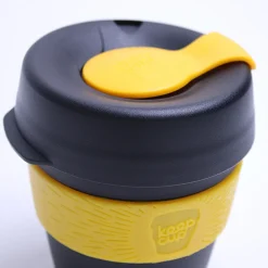 Kahvikuppi KeepCup Black/Yellow, 340 ml