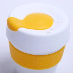 Kahvikuppi KeepCup White/Yellow, 227 ml