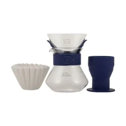Kahvin valmistus-setti Kalita Wave Style Up 185 (Navy)