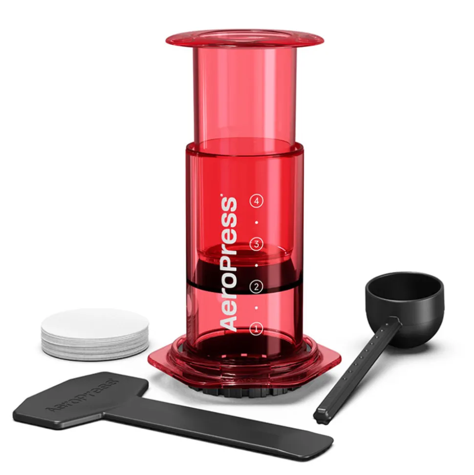 Kahvinkeitin AeroPress – Clear Red