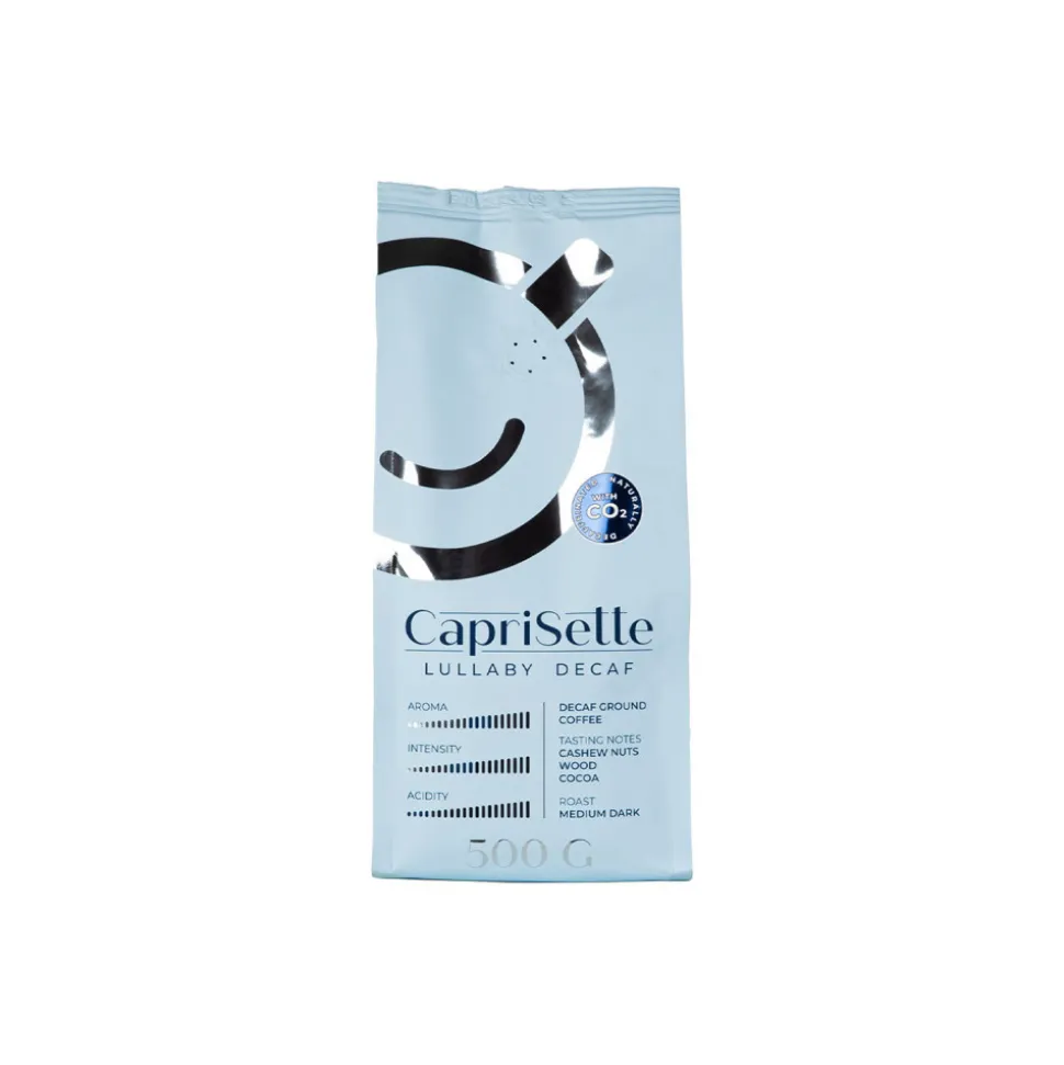 Kofeiiniton kahvijauhe Caprisette Lullaby Decaf, 500 g
