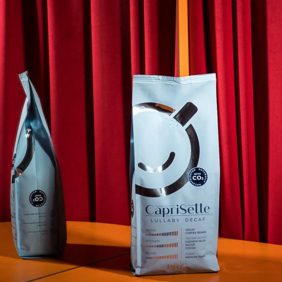 Kofeiiniton kahvijauhe Caprisette Lullaby Decaf, 500 g