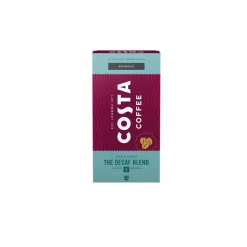 Kofeiinittomat kahvikapselit Nespresso®-kahvikoneille Costa Coffee Decaf Blend Espresso, 10 kpl.