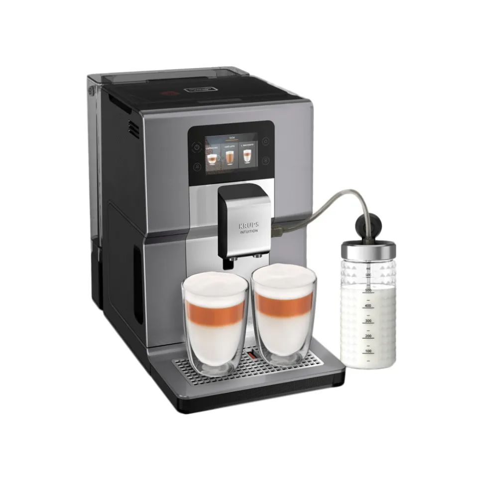 Krups Intuition Preference+ EA875E10 kahviautomaatti – vaaleanharmaa