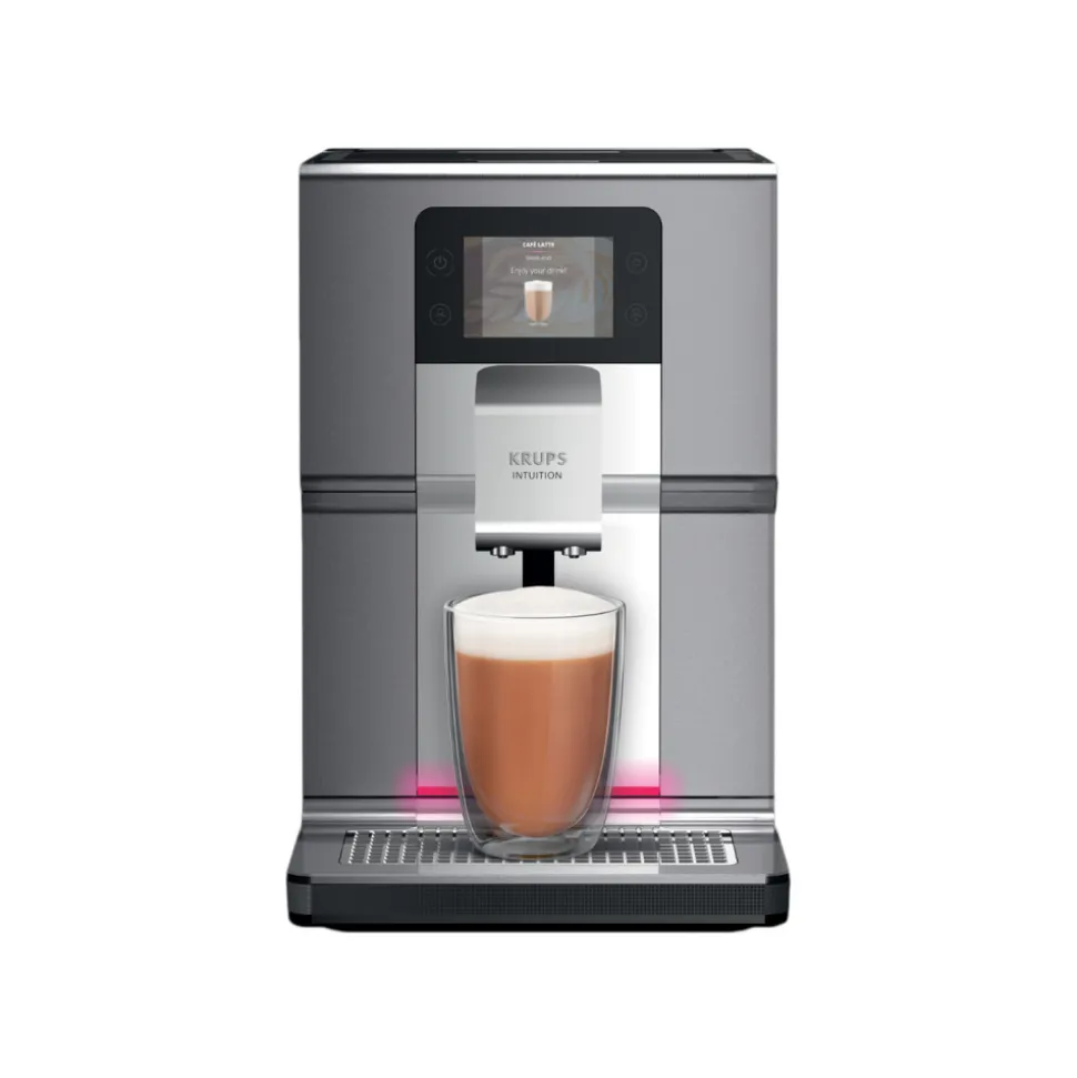 Krups Intuition Preference+ EA875E10 kahviautomaatti – vaaleanharmaa