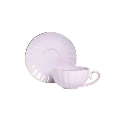 Kuppi ja aluslautanen Homla MINA Purple, 200 ml