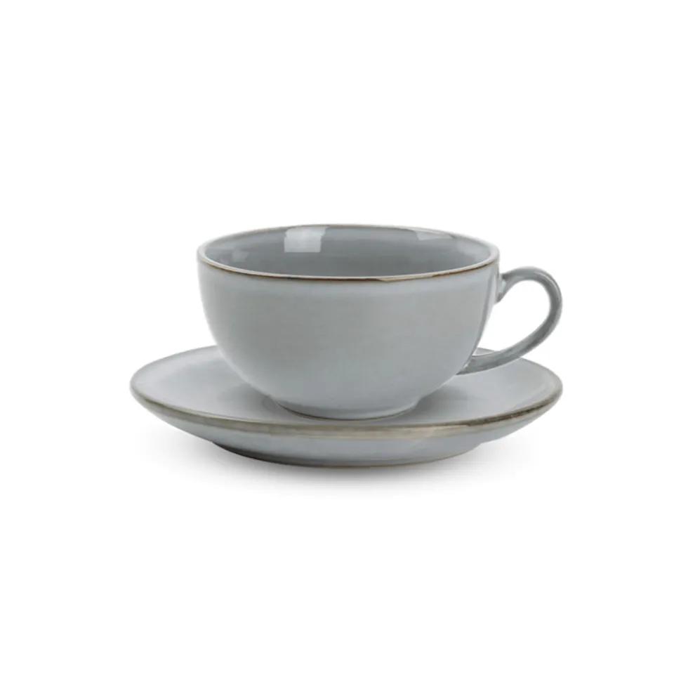 Kuppi ja aluslautanen Salt&Pepper Artisan Blue, 270 ml