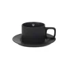 Kuppi lautasella Homla MARIN Black, 200 ml