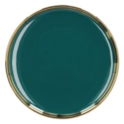 Kuppi lautasella ja lusikalla Homla SINNES Emerald, 200 ml