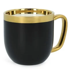 Kuppi lusikalla Homla SINNES Matt Black, 280 ml