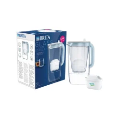 Lasinen vedensuodatinkannu BRITA LED Maxtra Pro Blue, 2,5 l + vedensuodatin BRITA Maxtra PRO All-In-1