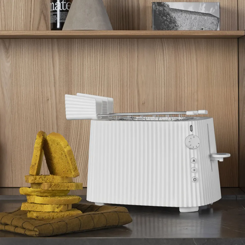 Leivänpaahdin Alessi Plisse White