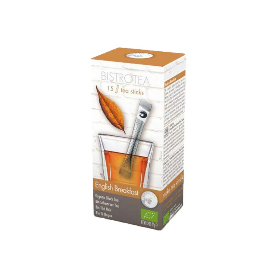 Luomu musta tee Bistro Tea English Breakfast, 15 kpl.