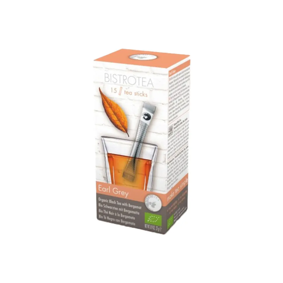 Luomu musta tee Bistro Tea Earl Grey, 15 kpl.