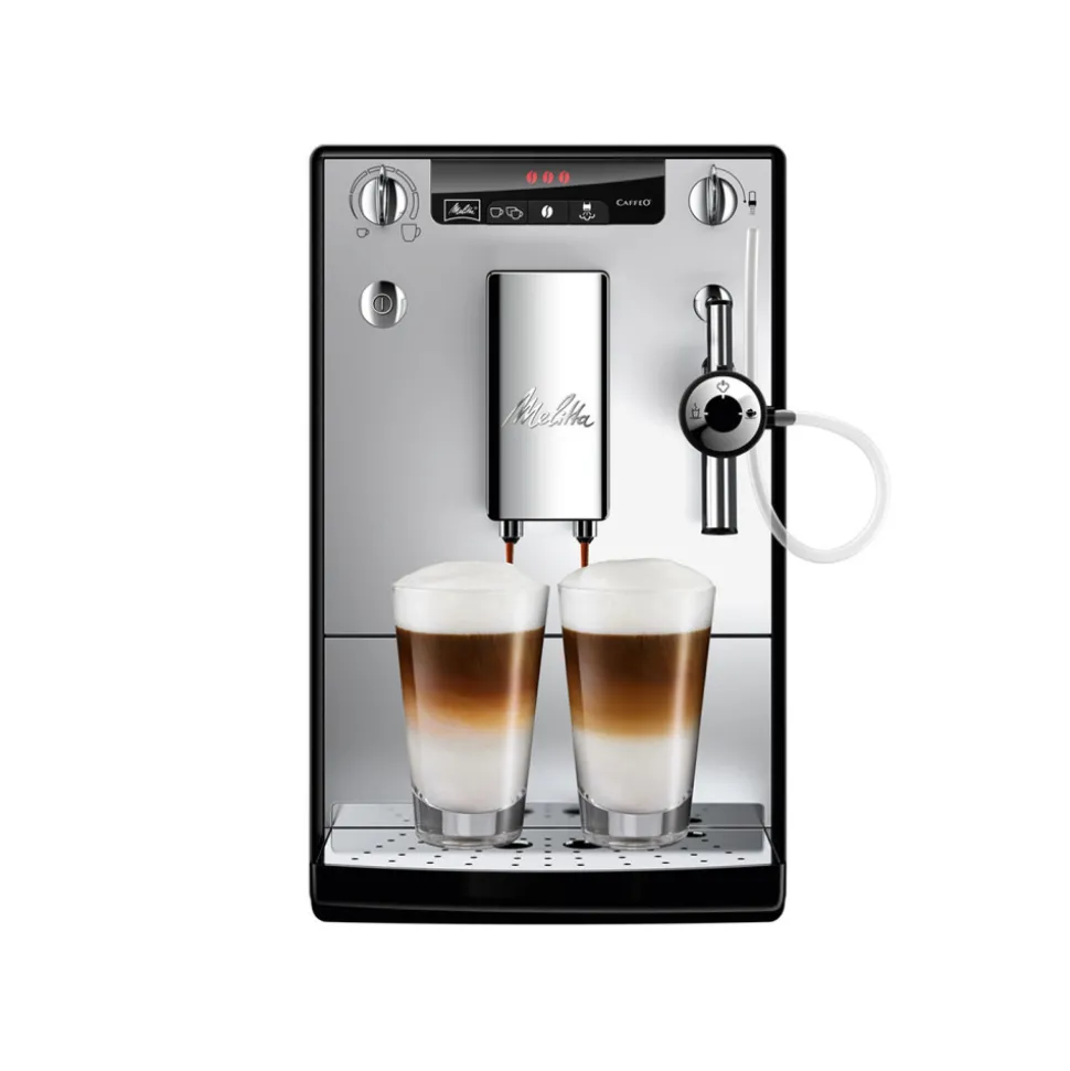 Melitta Caffeo Solo & Perfect Milk E957-103 kahviautomaatti – hopea