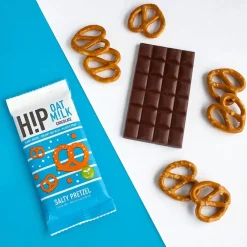 Minikokoinen kaurasuklaalevy suolaisilla pretzeleillä H!P, 25 g