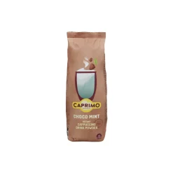 Mintunmakuinen kaakaopohjainen cappuccino-pikakahvi Caprimo Cappuccino Choco Mint, 1 kg