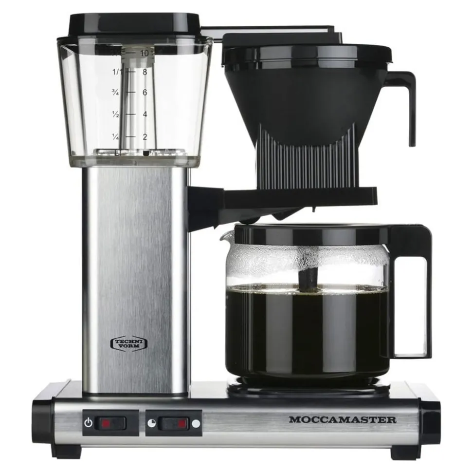 Moccamaster Automatic Brushed Silver kahvinkeitin – harjattu hopea