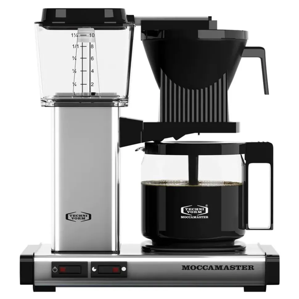 Moccamaster Automatic Polished Silver kahvinkeitin – kiillotettu hopea
