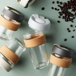 Muki kannella KeepCup Brew Cork Black, 454 ml