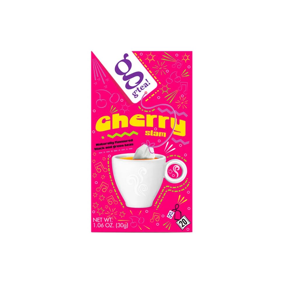 Musta & vihreä tee g’tea! Cherry Slam, 20 kpl.