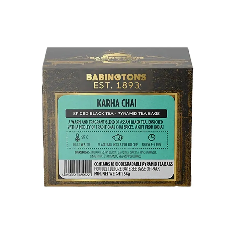Musta tee Babingtons Karha Chai, 18 kpl.