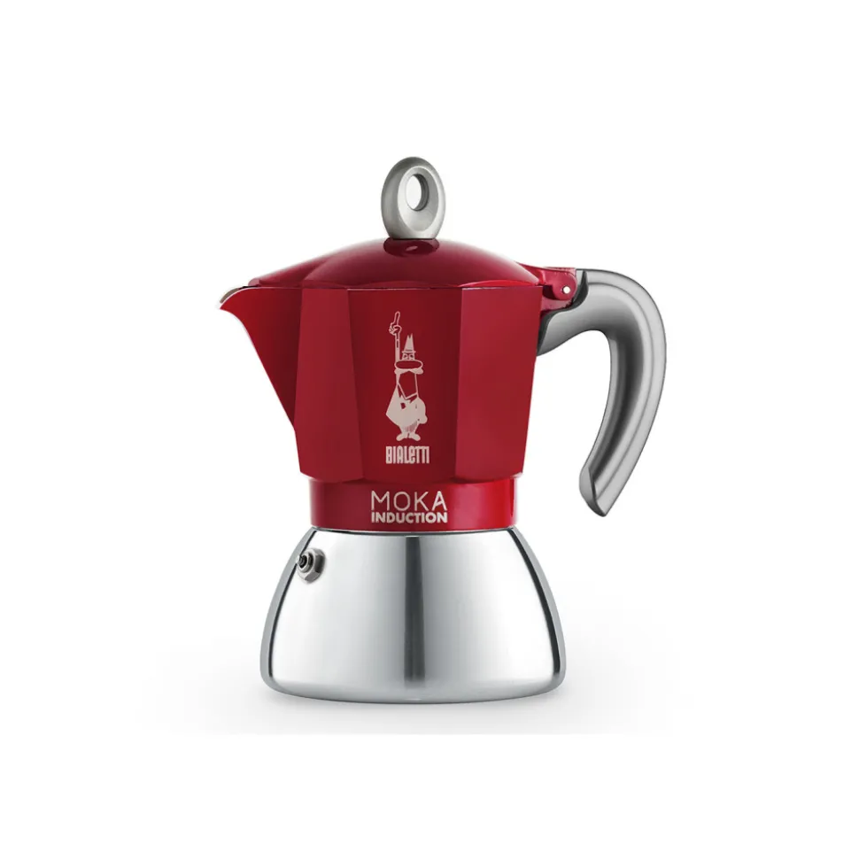 Mutteripannu Bialetti Moka Induction Red 6 cups