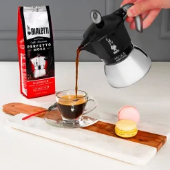 Mutteripannu Bialetti Moka Induction Black 6 cups