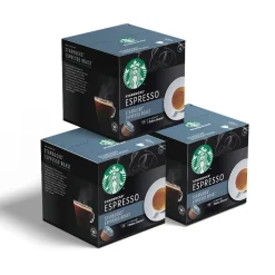 NESCAFÉ® Dolce Gusto® -koneille sopiva kahvikapselisarja Starbucks Espresso Roast, 3 x 12 kpl.