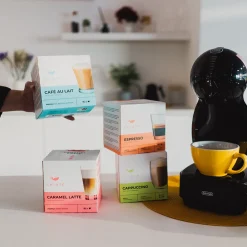 NESCAFÉ® Dolce Gusto® koneisiin sopivat kahvikapselit CHiATO Café au Lait, 16 kpl.