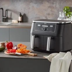 Ninja Foodi Max Dual Zone AF400 airfryer isolle perheelle – 9.5 l, musta