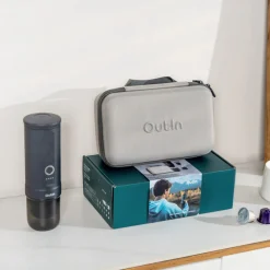 Outin Nano Traveler Espresso lahjapakkaus – harmaa