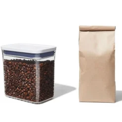Oxo Pop Rectangle Short säilytyspurkki, 1,6 l