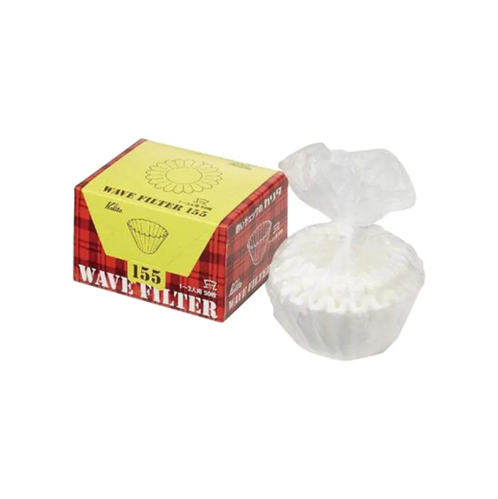 Paperisuodattimet Kalita Wave #155 White, 50 kpl.