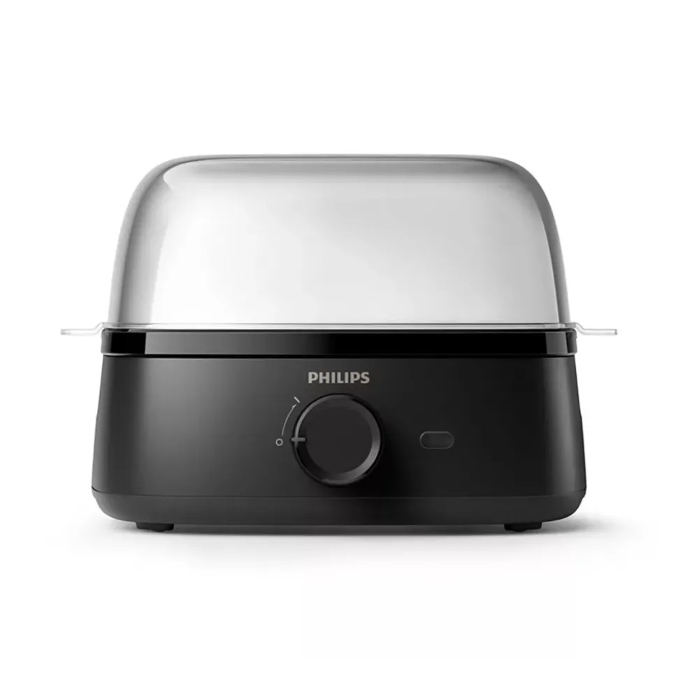 Philips 3000 Series HD9137/90 kananmunankeitin 6 munaa varten – musta
