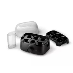 Philips 3000 Series HD9137/90 kananmunankeitin 6 munaa varten – musta