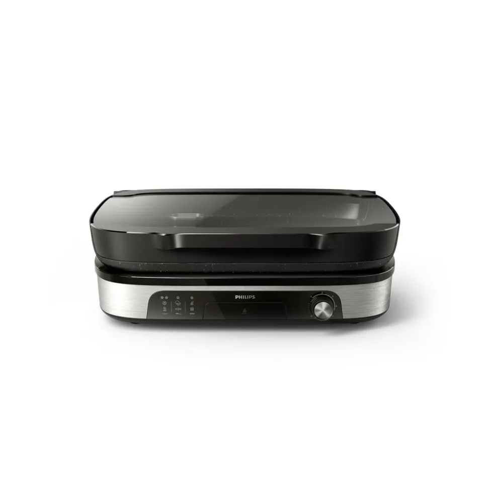 Philips HD6212/90 pöytägrilli – 2400 W, musta/hopea