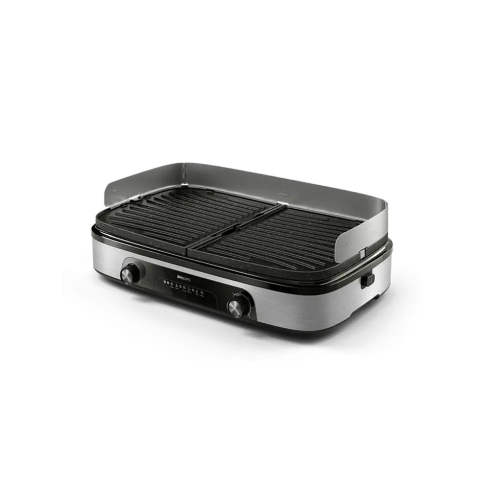 Philips HD6222/90 pöytägrilli – 2400 W, musta/hopea