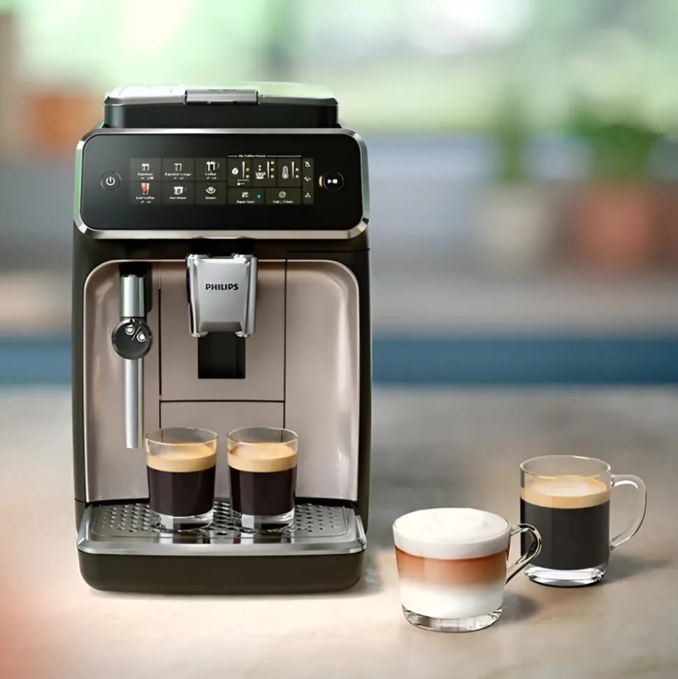 Philips Series 3300 LatteGo EP3349/70 kahviautomaatti – musta/hopea