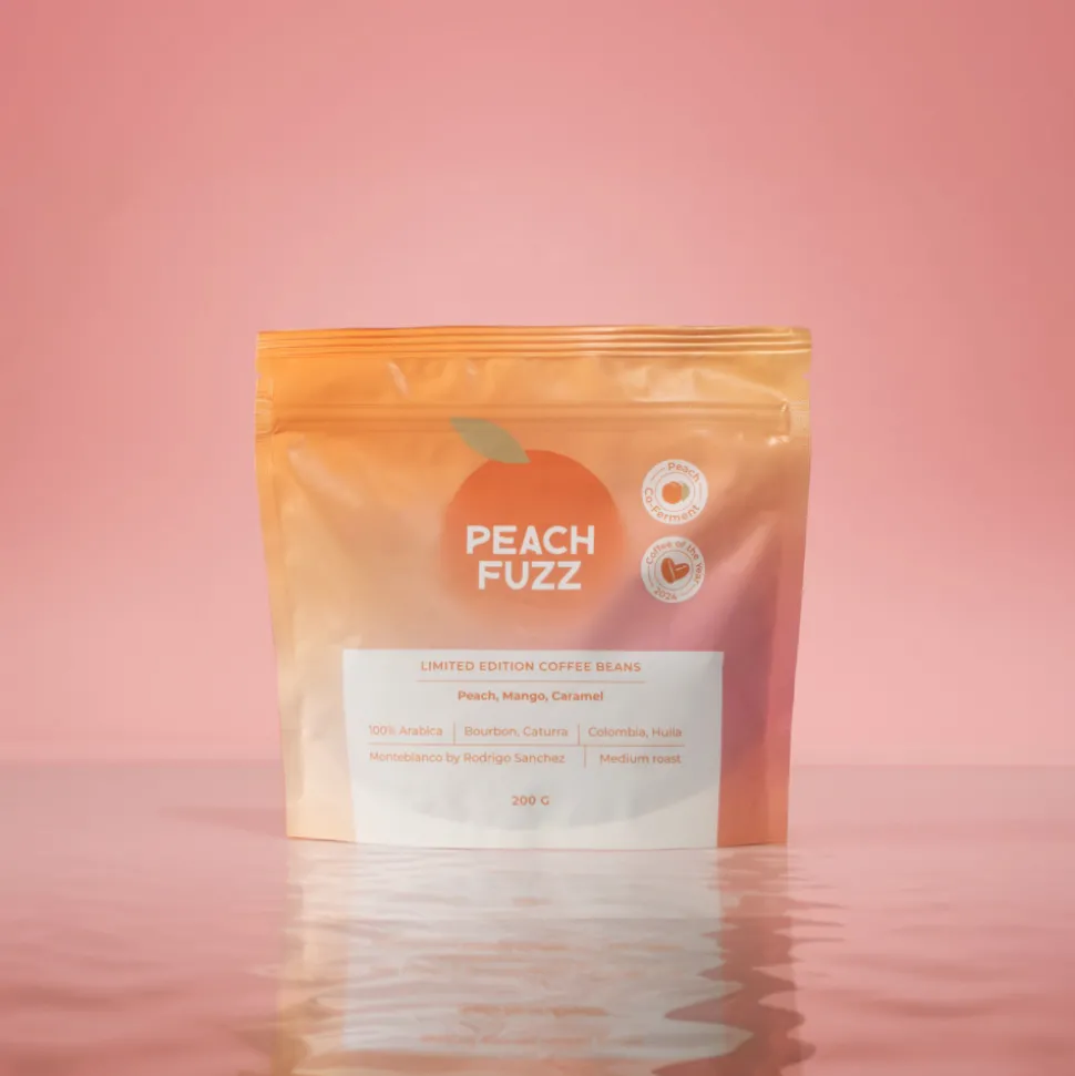 Rajoitettu erä kahvipapuja Coffee of the Year 2024 Peach Fuzz, 200 g