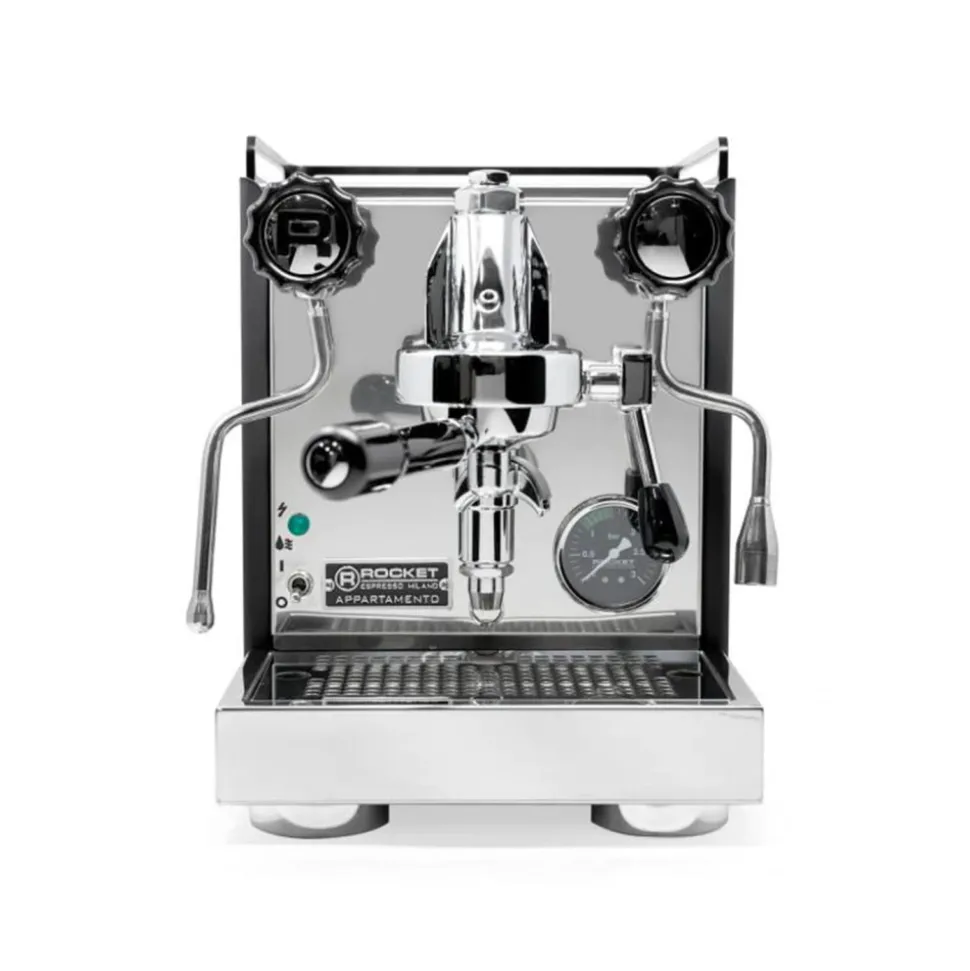 Rocket Appartamento Black/White espressokone – musta/valkoinen