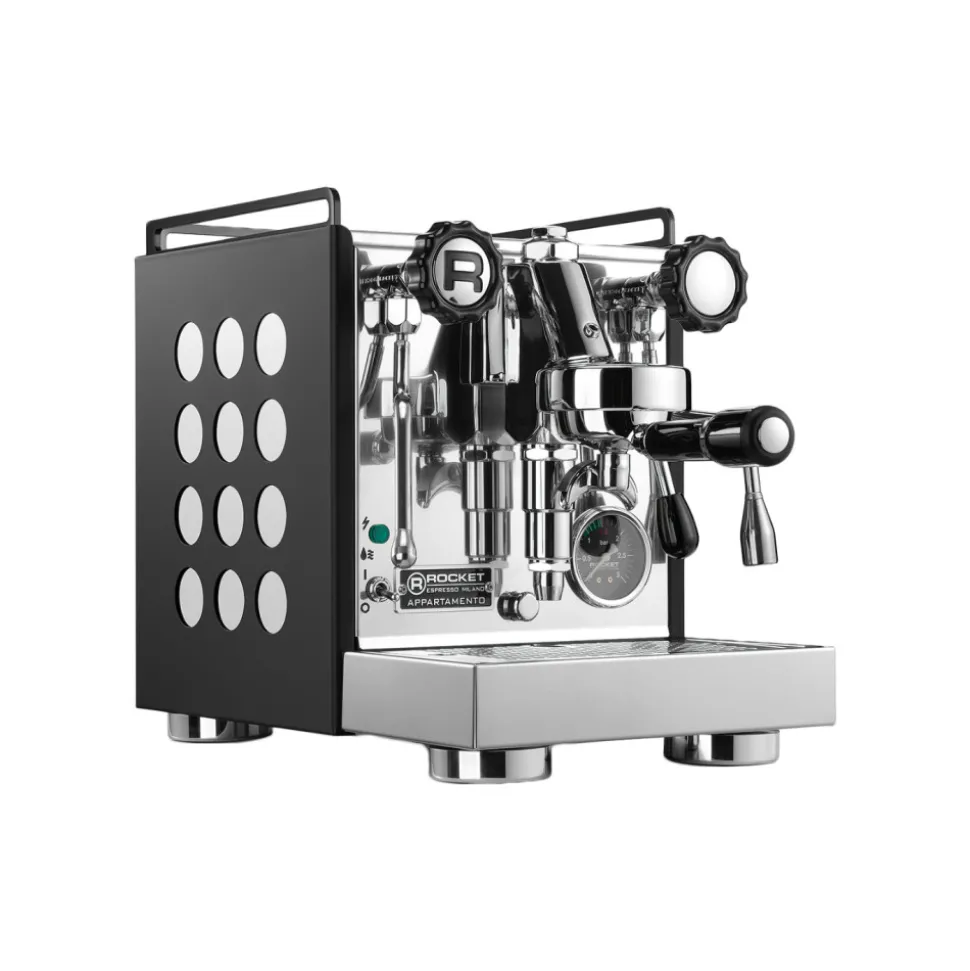 Rocket Appartamento Black/White espressokone – musta/valkoinen