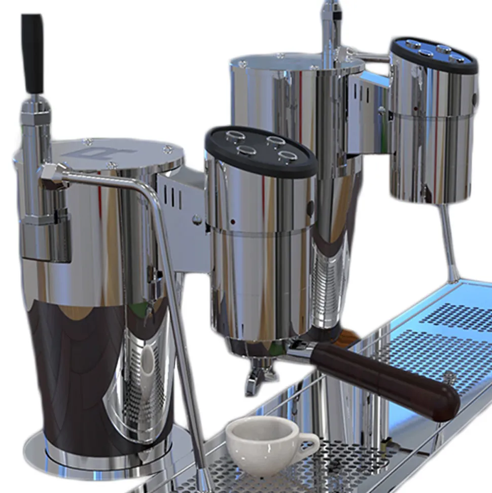 Rocket Sotto Banco espressokone kahvilaan – 3 ryhmää, musta/hopea